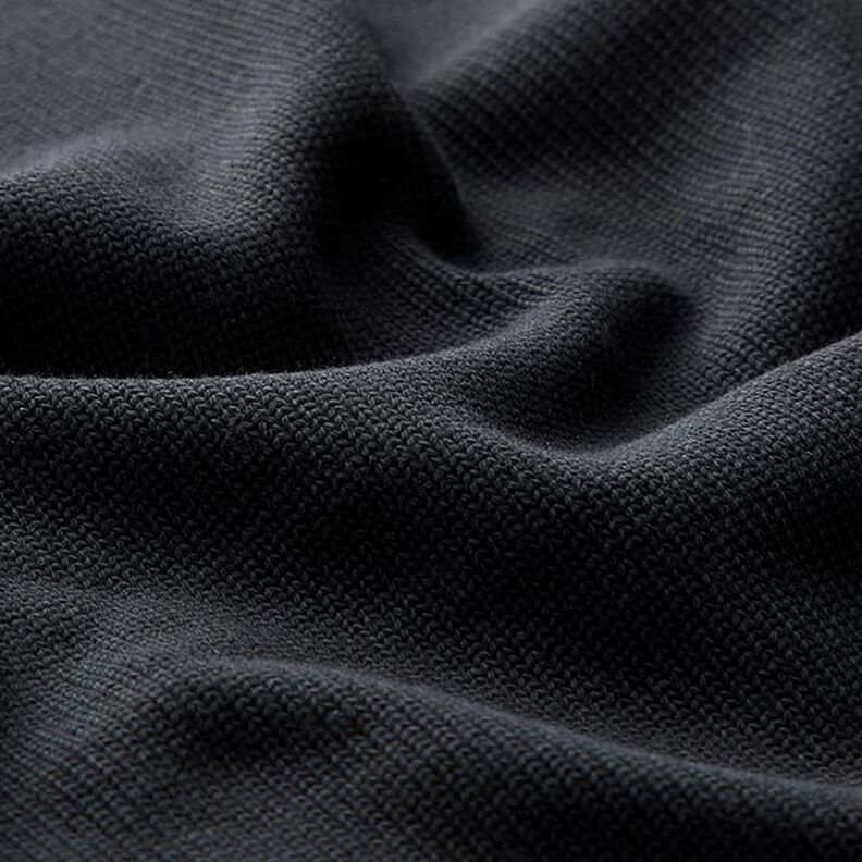 tessuto in maglia di cotone – nero,  image number 2