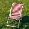 Outdoor Tessuto per sedia a sdraio Righe longitudinali 44 cm – rosso fuoco/bianco,  thumbnail number 4