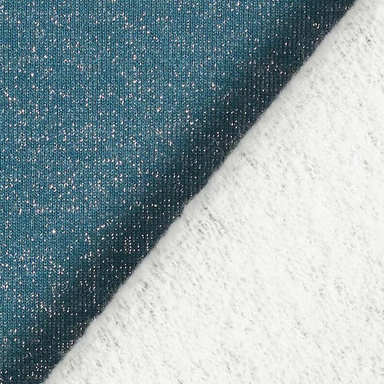 Felpa glitter – petrolio,  image number 4