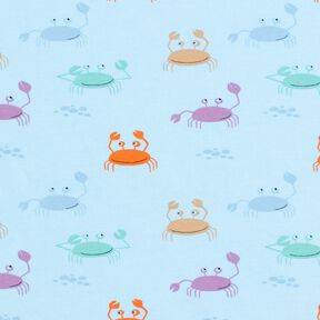 jersey di cotone Dolci granchi – azzurro baby, 