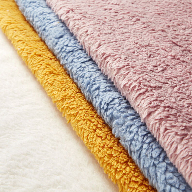 Sherpa Misto cotone tinta unita – rosa anticato, image number 6