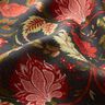 Tessuto di viscosa Fiori paisley – antracite/rosso fuoco,  thumbnail number 2