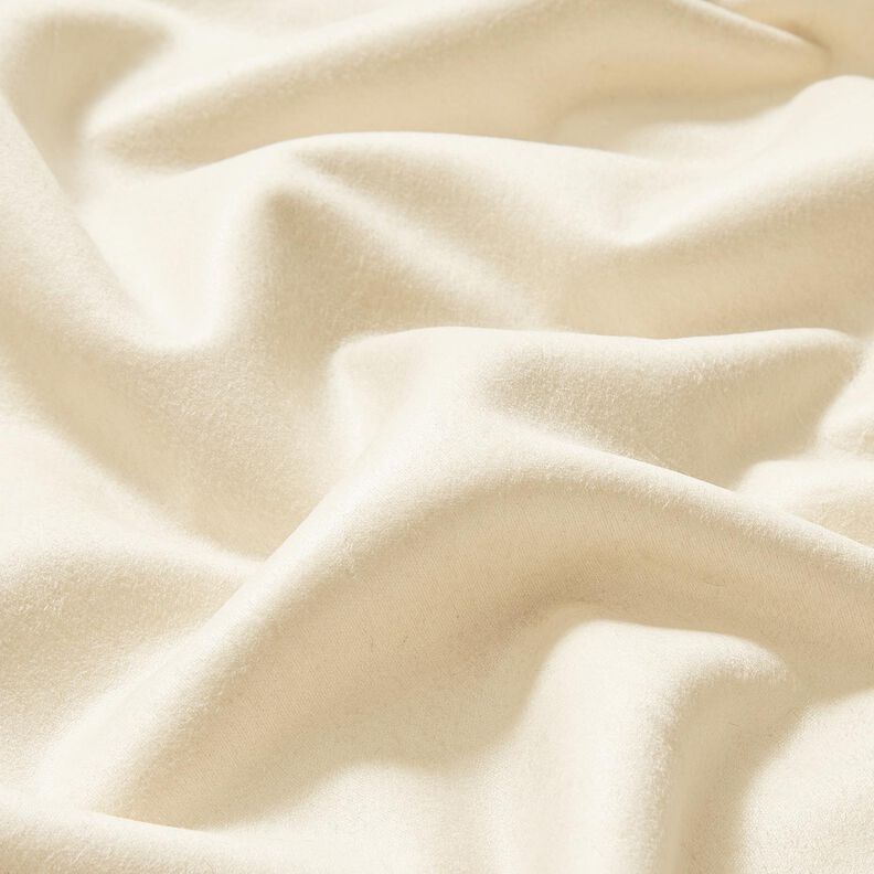 Tessuto in velluto con retro in pelliccia sintetica – crema, image number 3