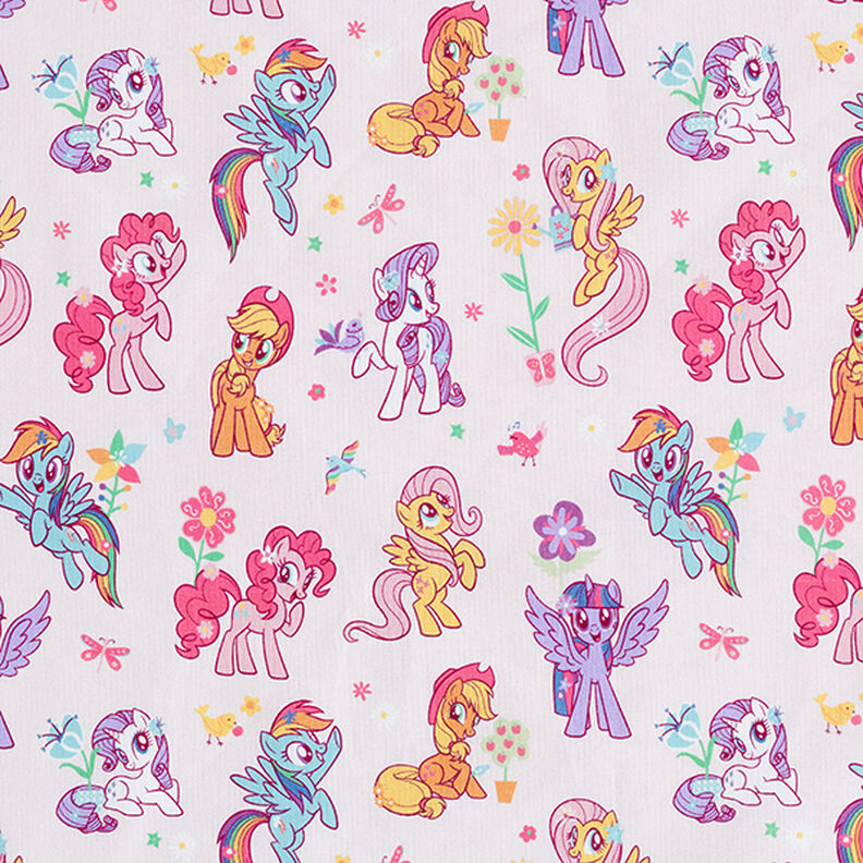 popeline di cotone Tessuto oggetto di licenza My little Pony in giardino | Hasbro – rosé,  image number 1