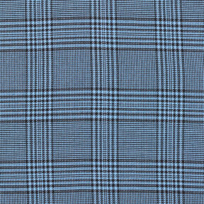 Tessuto di viscosa Principe di Galles – blu,  Tessuto di viscosa Principe di Galles – blu,