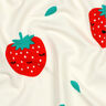 felpa garzata Fragole | by Poppy – bianco lana/rosso fuoco,  thumbnail number 2