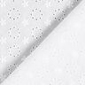 Batista di cotone ricami a giorno Ghirlande di fiori – bianco,  thumbnail number 4