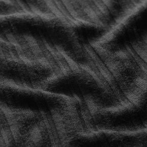 Maglia a coste in tinta unita – nero, 