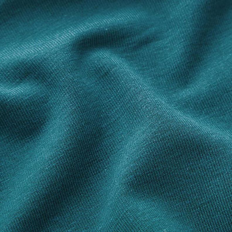 bambù jersey di viscosa tinta unita – petrolio,  image number 3