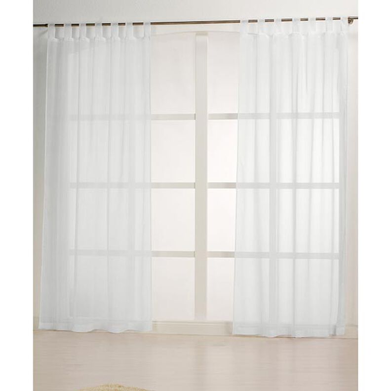 tessuto per tende, righe larghe, filato fantasia, 300 cm – bianco,  image number 5