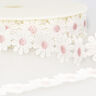 nastro in pizzo, margherite – bianco/rosa,  thumbnail number 1