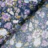 popeline di cotone Romantico prato fiorito – blu marino/lavanda,  thumbnail number 4
