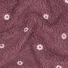 tessuto peluche Fiorellini ricamati | Poppy Fabrics – rosa antico scuro,  thumbnail number 2