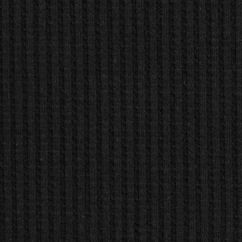 jersey di cotone nido d’ape tinta unita – nero,  image number 4