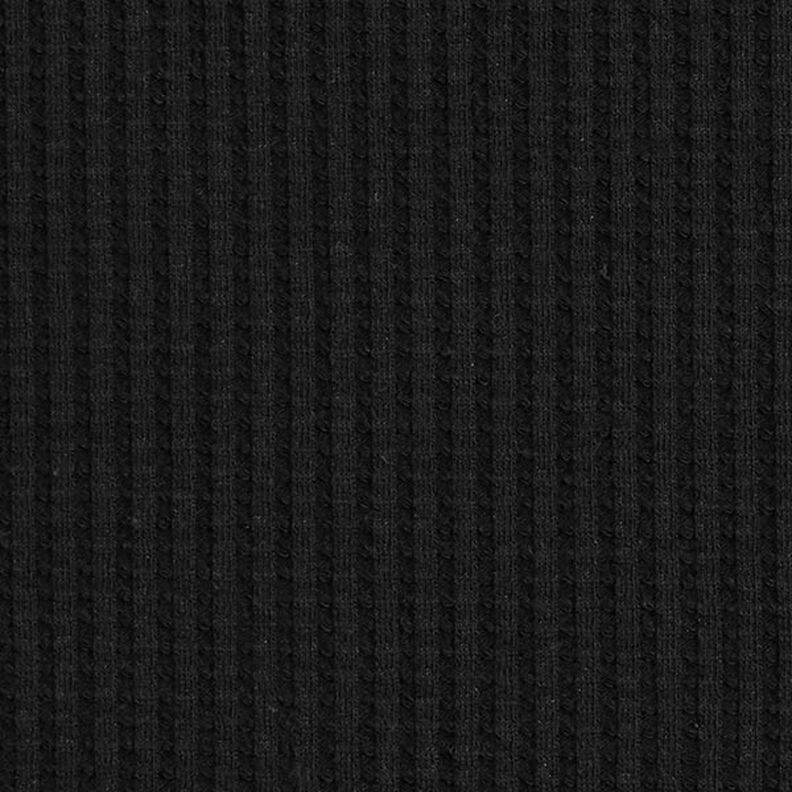jersey di cotone nido d’ape tinta unita – nero,  image number 4