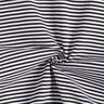 tessuto per polsini Righe tubolari – nero/bianco,  thumbnail number 3