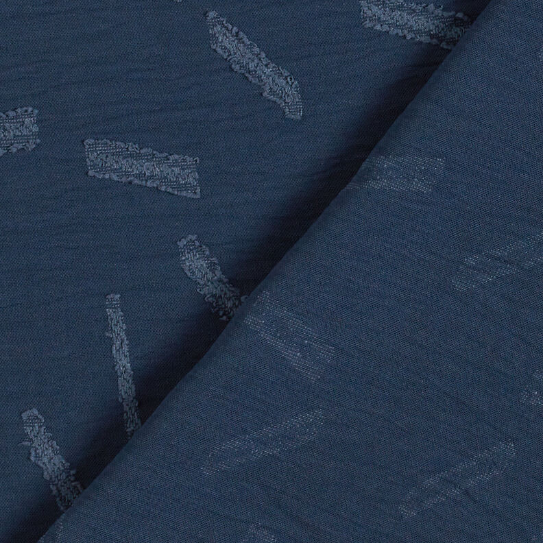 Jacquard Dobby a righe – blu marino,  image number 5