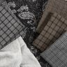 Cappotto in maglia stretch a quadri – nero/beige,  thumbnail number 5