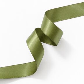 Nastro in satin [15 mm] – verde oliva, 