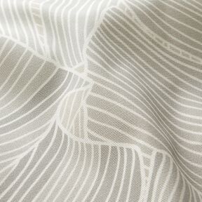 tessuti da esterni tessuti canvas linee di foglie – grigio argento, 