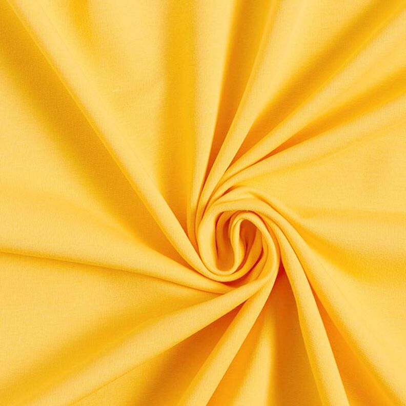 French terry leggero tinta unita – giallo sole, image number 1