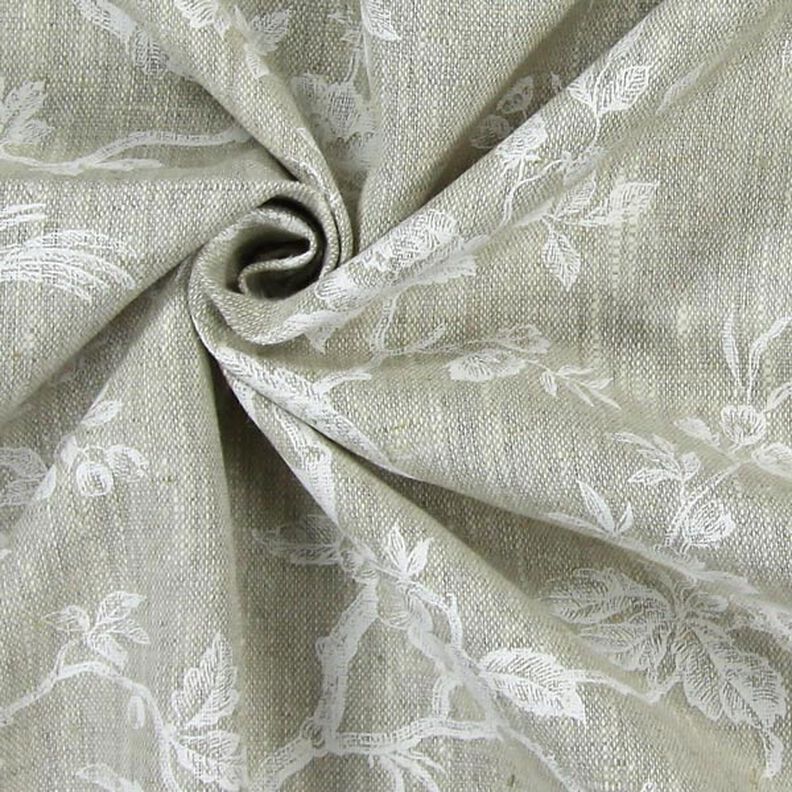 Lino per complementi di arredo Uccelli – bianco,  image number 2