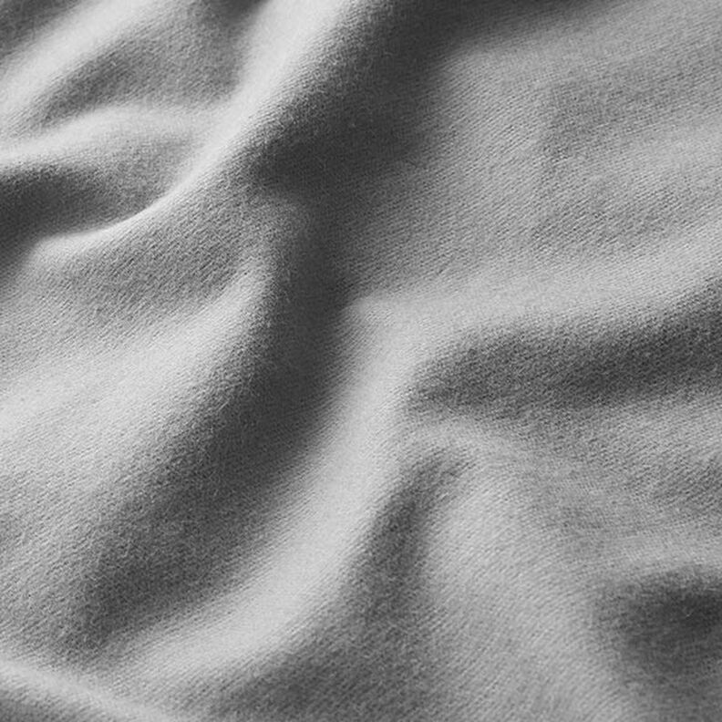 flanella di cotone tinta unita – grigio chiaro,  image number 3