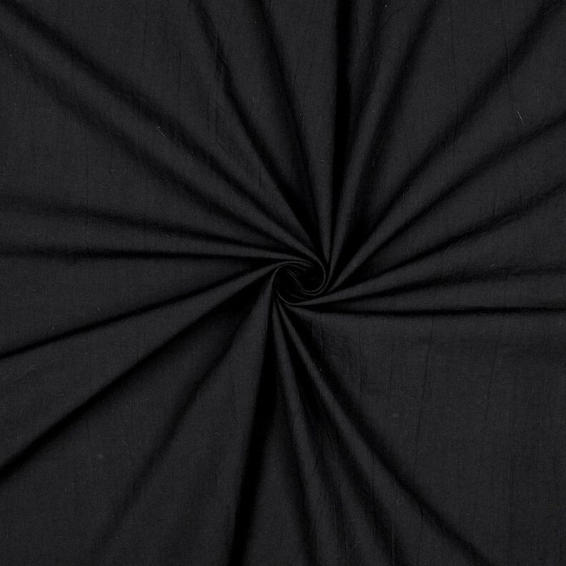 tessuto in cotone Krinkel pre-lavato – nero,  image number 1