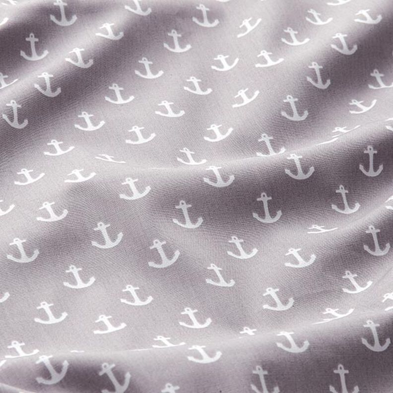popeline Ancore – grigio,  image number 2
