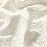 Batista di cotone ricami a giorno Ghirlande di fiori – bianco lana,  thumbnail number 3
