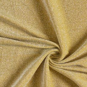 tessuto jersey fili glitter glamour – senape, 