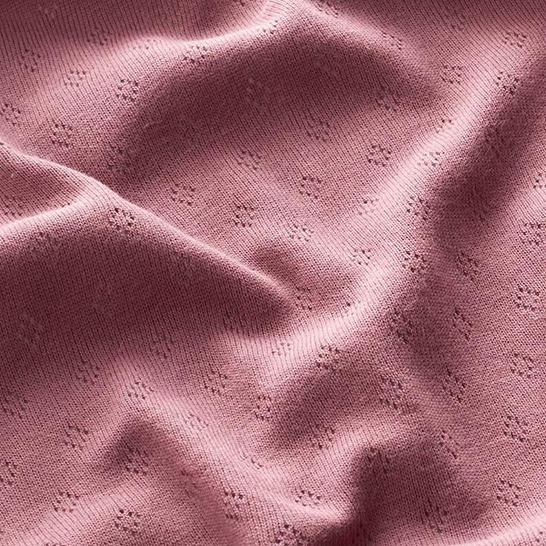 jersey maglia fine con motivi traforati – violetto pastello,  image number 2