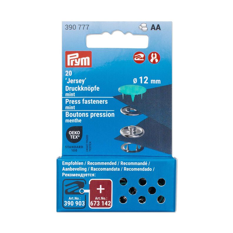 Bottoni automatici per jersey [12 mm] | Prym – menta,  image number 3
