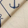 tessuto arredo mezzo panama Ancora classica – naturale/blu marino,  thumbnail number 4