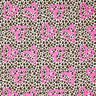 French terry, felpa estiva Cuori di leone e Neon – anacardo/fucsia neon,  thumbnail number 1