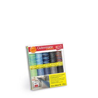 Set di fili da cucito Deco Stitch 70 [10 bobine ciascuna da 70 m] | Guterman, 