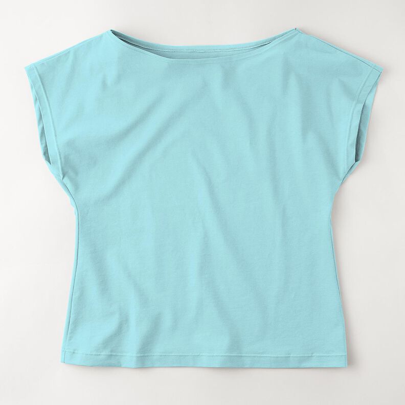 jersey di cotone medio tinta unita &ndash; blu ghiaccio | Resto 100cm,  image number 12