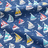 tessuto in cotone cretonne giro in barca a vela – blu oceano/bianco,  thumbnail number 2