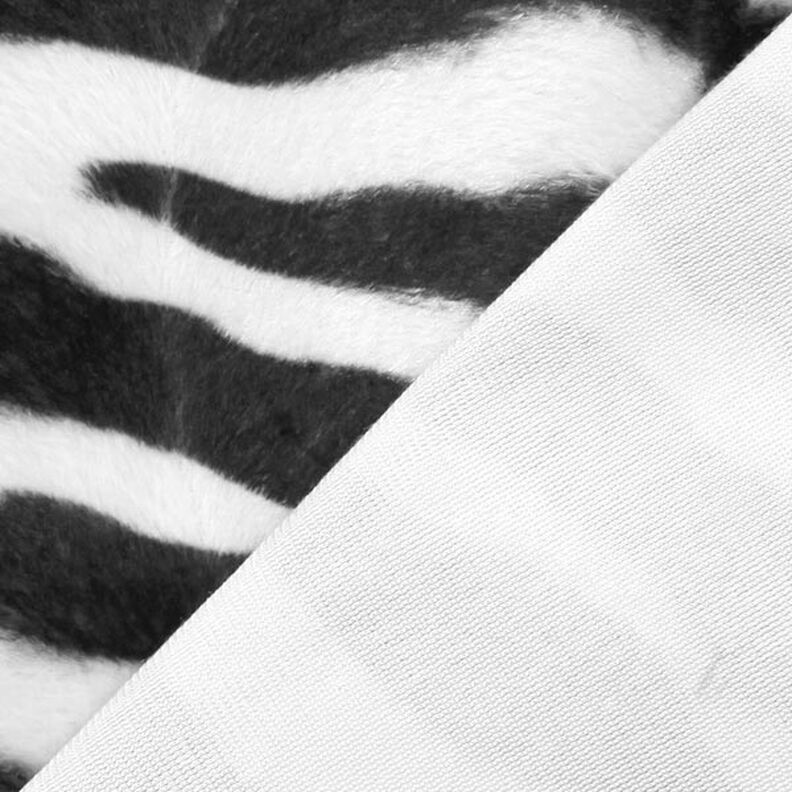 pelliccia sintetica zebra – nero/bianco,  image number 4