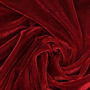 Velluto stretch rosso carminio, 