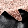 Similpelle tinta unita con retro in pelliccia sintetica – nero/rosa antico chiaro,  thumbnail number 2