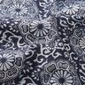 tessuto in cotone cretonne Mandala floreale – bianco/blu notte,  thumbnail number 2