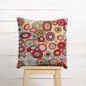 tessuto arredo gobelin Cerchi colorati – beige chiaro/rosso carminio,  thumbnail number 7
