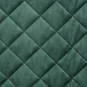 tessuto da tappezzeria velluto tessuto trapuntato – verde scuro, 