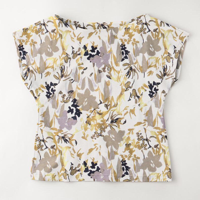 Maglia in viscosa con scena floreale – bianco,  image number 6