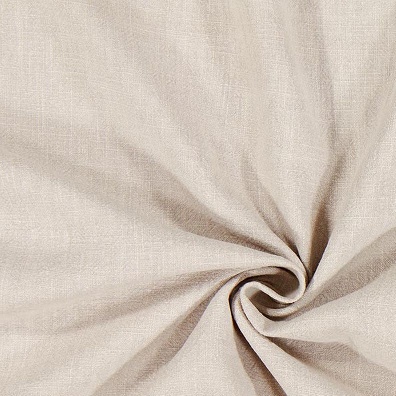 tessuto in lino – prelavato – beige chiaro,  image number 1
