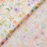 Tessuto in viscosa Dobby con stampa digitale mare di boccioli ad acquarello – avorio/lavanda,  thumbnail number 4