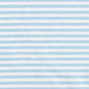tessuto in cotone cretonne Strisce casual – azzurro/bianco, 