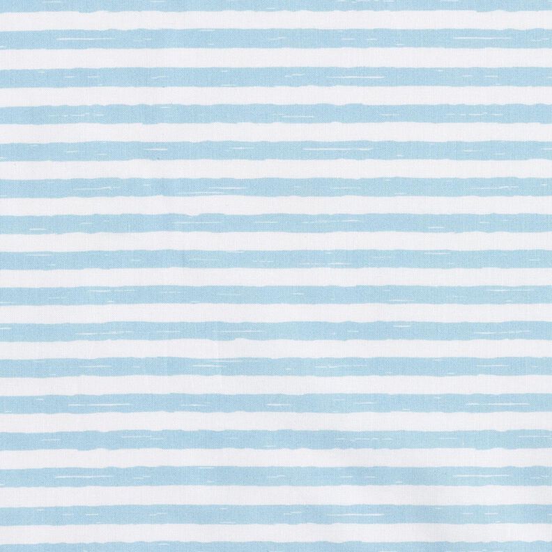 tessuto in cotone cretonne Strisce casual – azzurro/bianco, image number 1