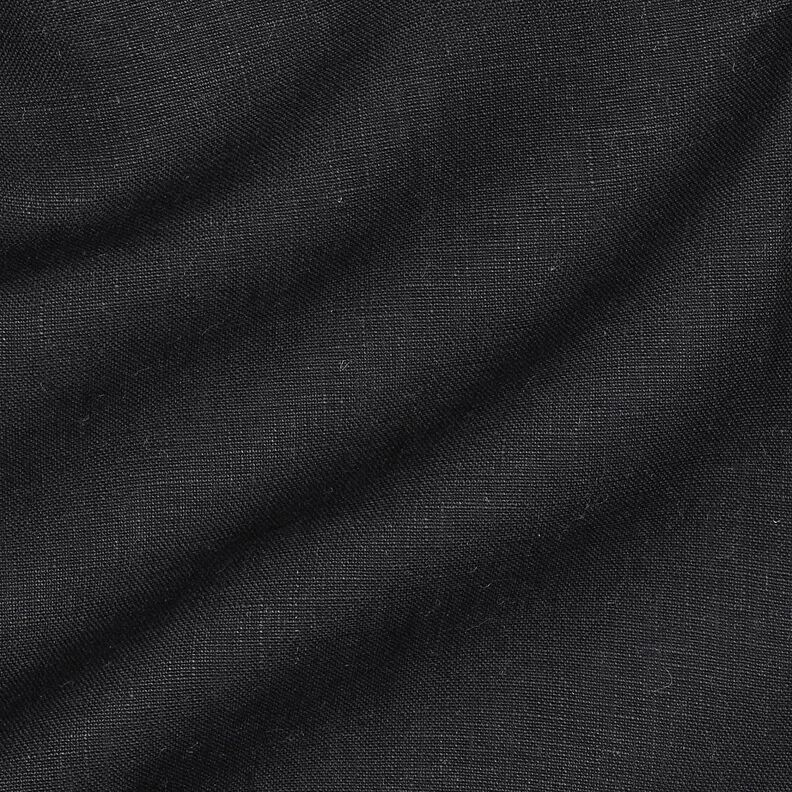 Lino europeo tinta unita – nero, image number 2